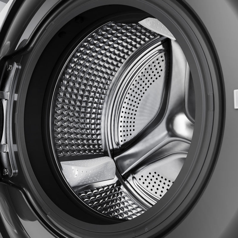 Haier Front Washing Machine with direct motion inverter, Super Drum, 8KG, 1400 RPM, Silver- HW80-B14959S6TU1 Haier Front Washing Machine with direct motion inverter, Super Drum, 8KG, 1400 RPM, Silver- HW80-B14959S6TU1